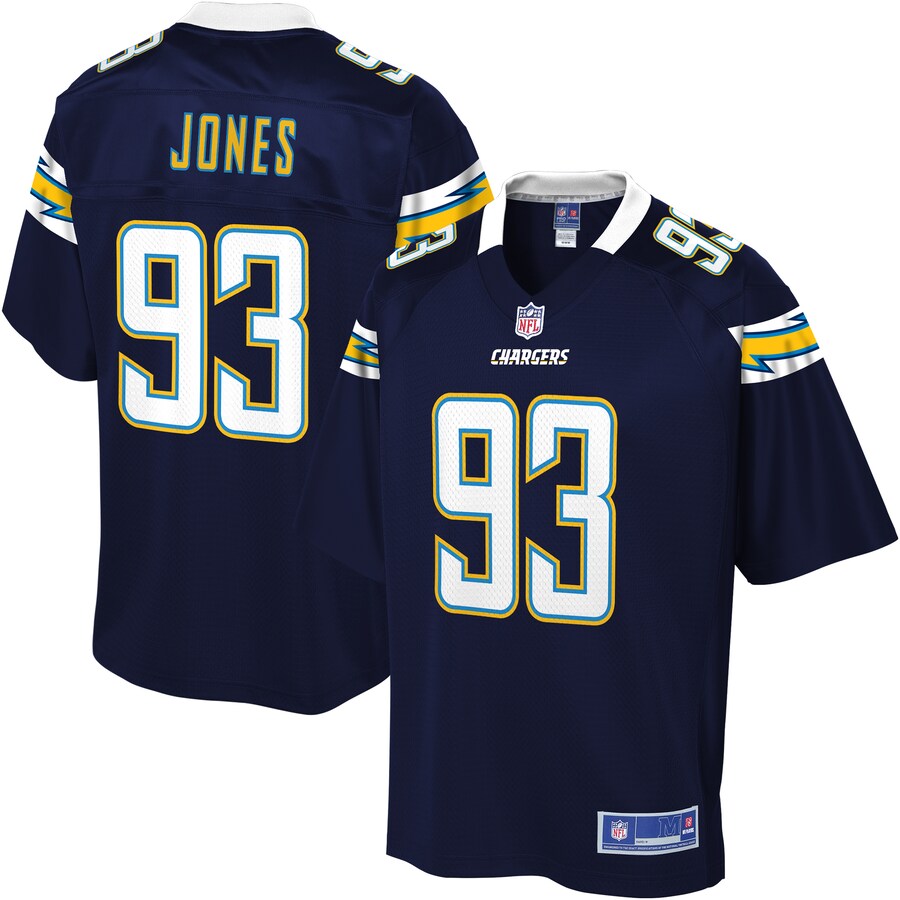 Los Angeles Chargers Justin Jones NFL jersey front view