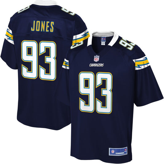 Los Angeles Chargers Justin Jones NFL jersey front view