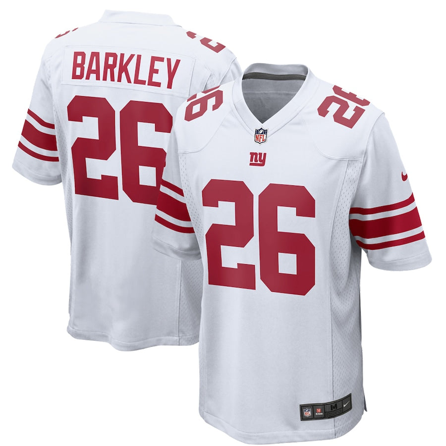 New York Giants Saquon Barkley NFL jersey front view