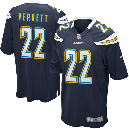 Los Angeles Chargers S Jason Verrett NFL jersey front view
