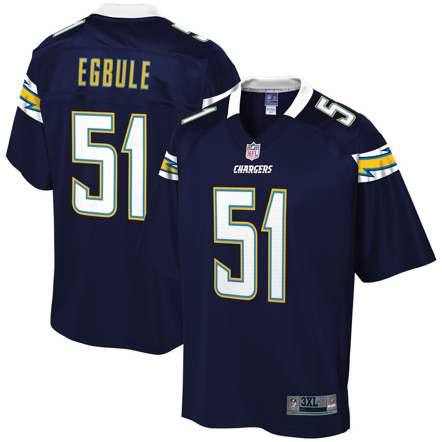 Los Angeles Chargers Emeke Egbule Big Tall NFL jersey front view