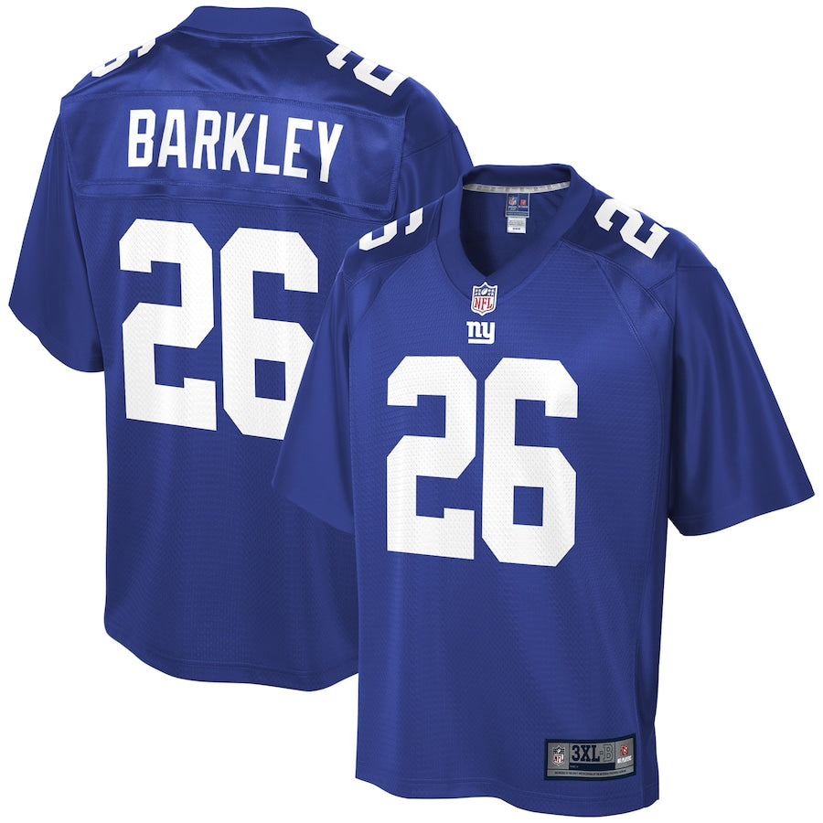 New York Giants Saquon Barkley Big Tall NFL jersey front view