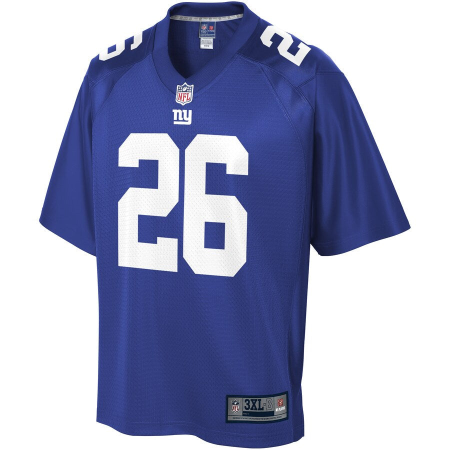 New York Giants Saquon Barkley Big Tall NFL jersey front view