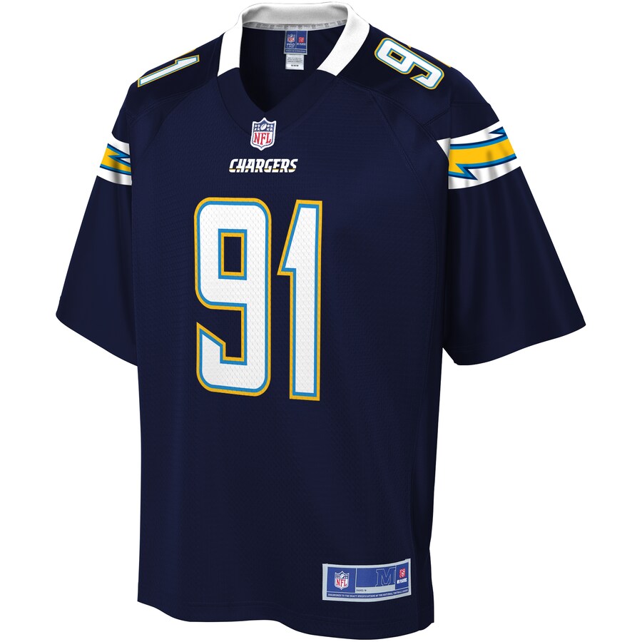 Los Angeles Chargers Cortez Broughton NFL jersey front view