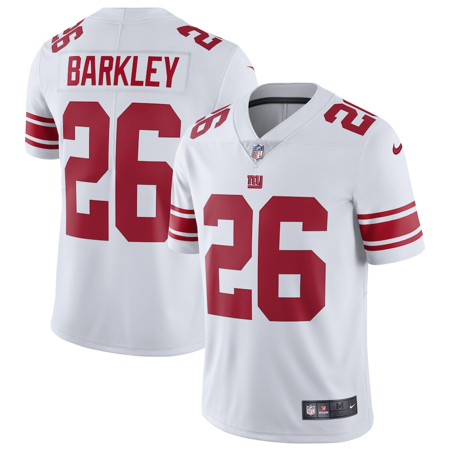 New York Giants Saquon Barkley NFL jersey front view