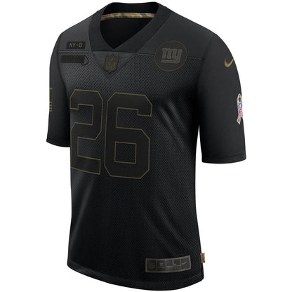 New York Giants Saquon Barkley Salute To Service NFL jersey front view