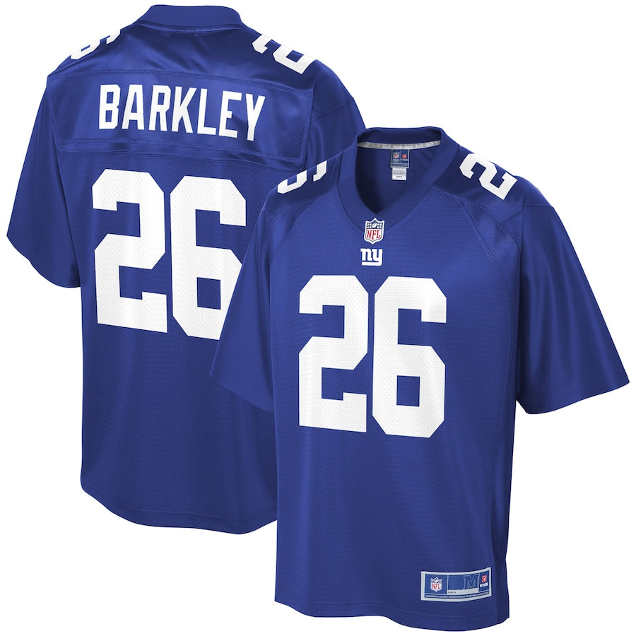New York Giants Saquon Barkley NFL jersey front view