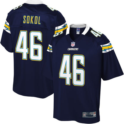 Los Angeles Chargers Matt Sokol Big Tall NFL jersey front view