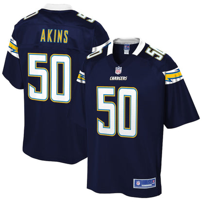 Los Angeles Chargers Curtis Akins NFL jersey front view