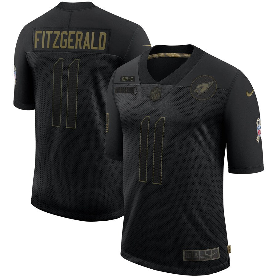 Arizona Cardinals Larry Fitzgerald Salute To Service NFL jersey front view