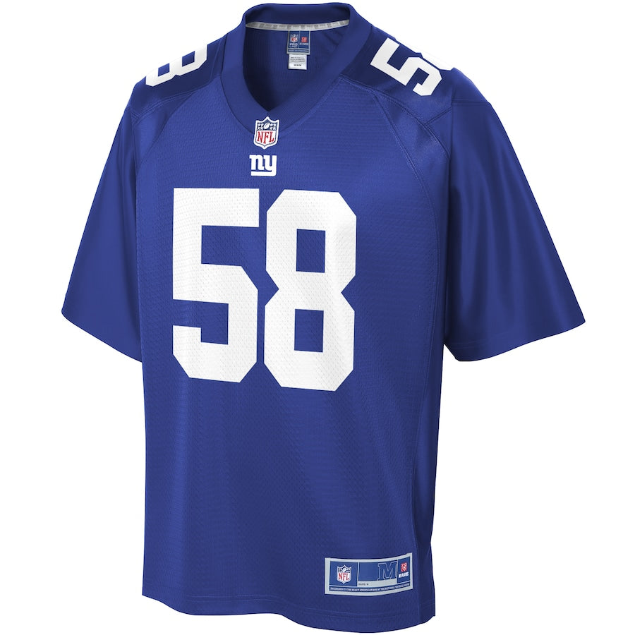 New York Giants Tae Davis Big Tall NFL jersey front view