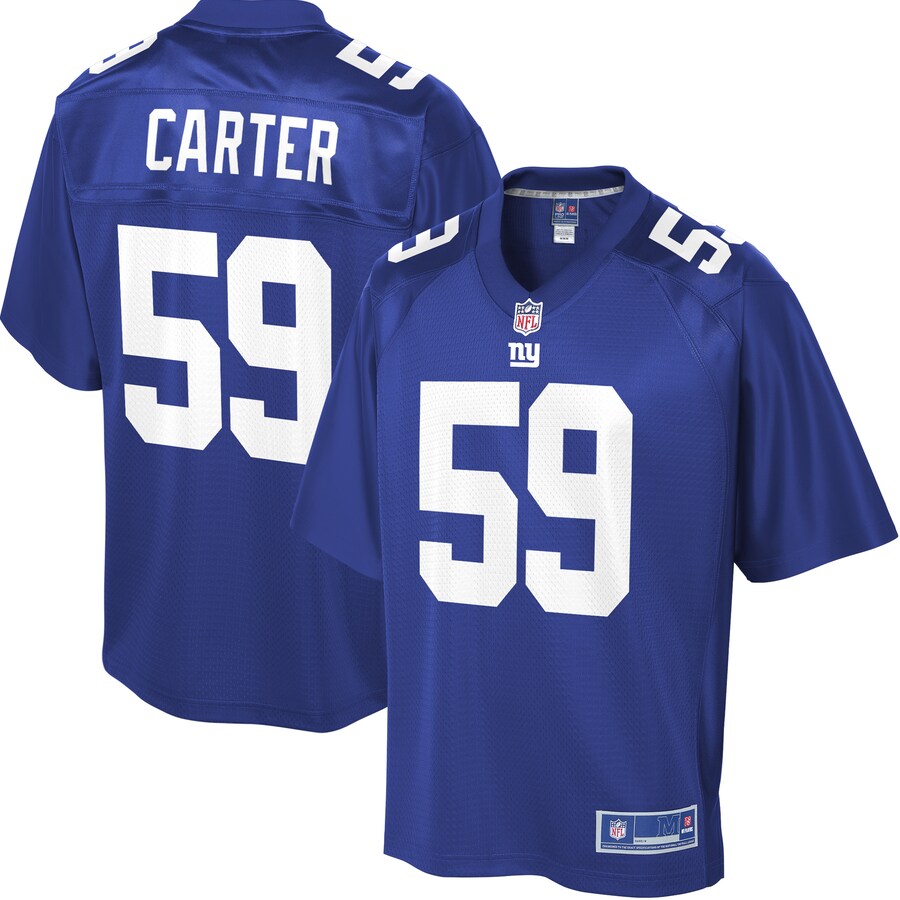 New York Giants Lorenzo Carter Big Tall NFL jersey front view