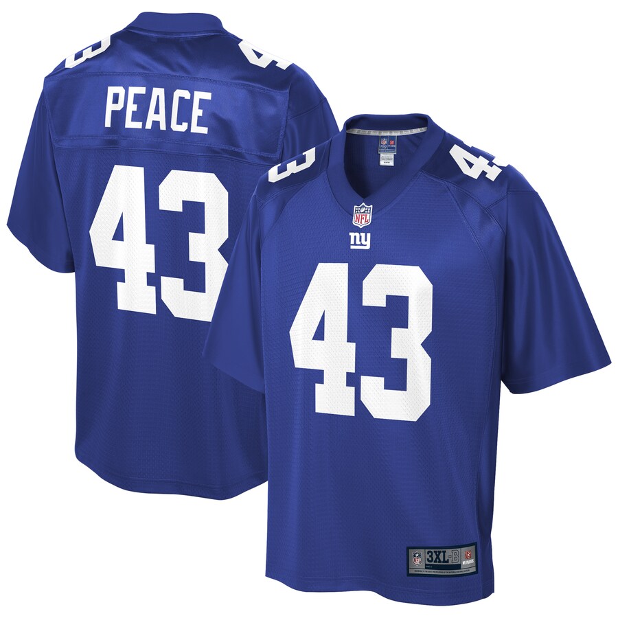 New York Giants Chris Peace Big Tall NFL jersey front view