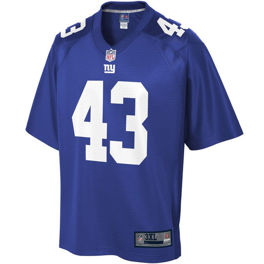 New York Giants Chris Peace Big Tall NFL jersey front view