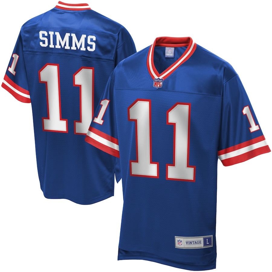 New York Giants Phil Simms NFL jersey front view