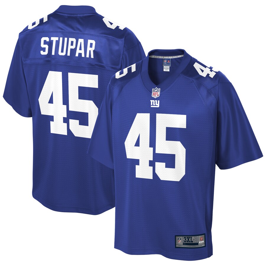 New York Giants Nate Stupar Big Tall NFL jersey front view