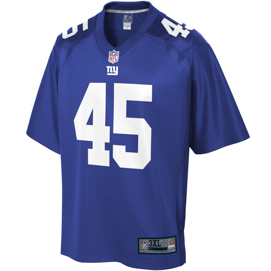 New York Giants Nate Stupar Big Tall NFL jersey front view