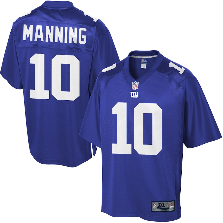 New York Giants S Eli Manning Big Tall NFL jersey front view