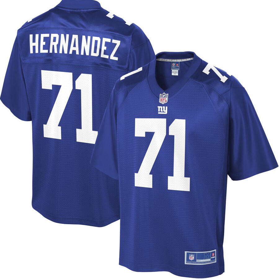 New York Giants Will Hernandez Big Tall NFL jersey front view