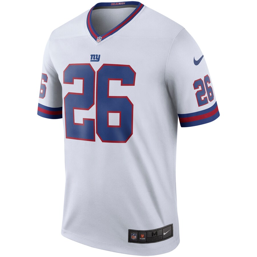 New York Giants Saquon Barkley Legend NFL jersey front view