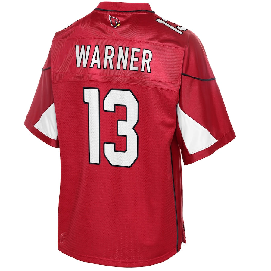 Arizona Cardinals Kurt Warner Cardinal NFL jersey front view
