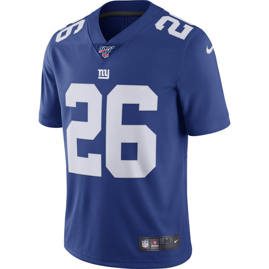 New York Giants Saquon Barkley 100th Season NFL jersey front view