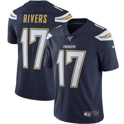 Los Angeles Chargers Philip Rivers 100 NFL jersey front view
