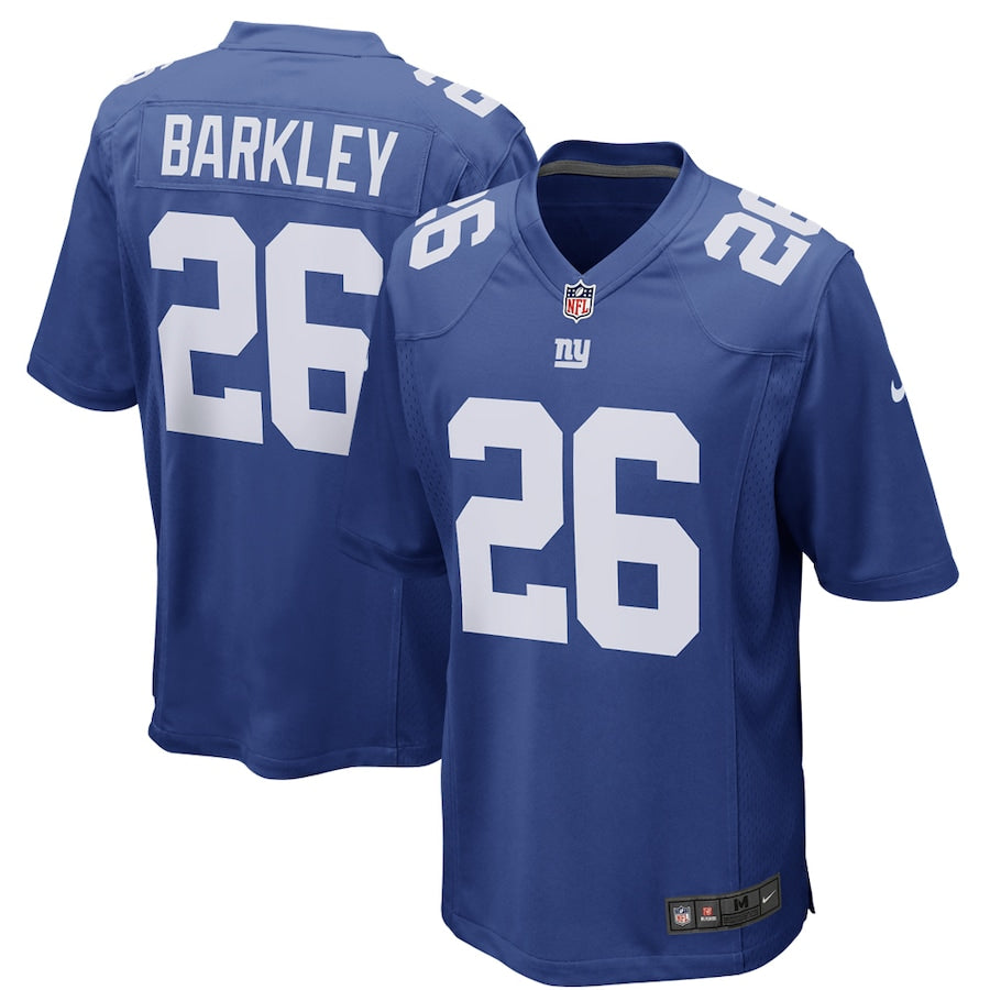 New York Giants Saquon Barkley NFL jersey front view