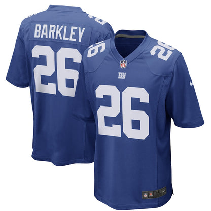 New York Giants Saquon Barkley NFL jersey front view
