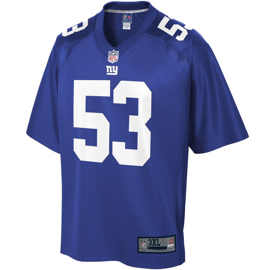 NYG OX  Pro Line Royal Big Tall Team Jersey rtj football 3109