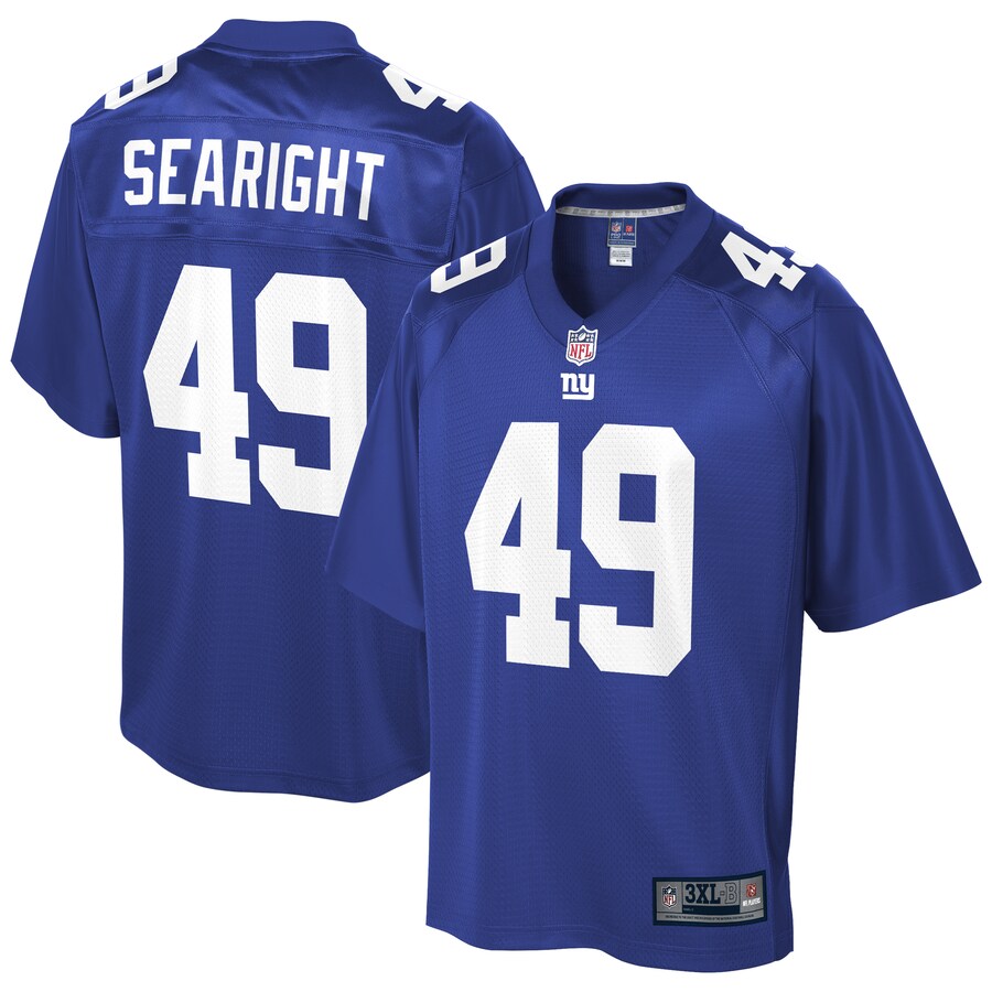 New York Giants Isaiah Searight Big Tall NFL jersey front view