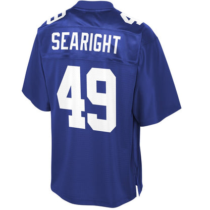 New York Giants Isaiah Searight Big Tall NFL jersey front view