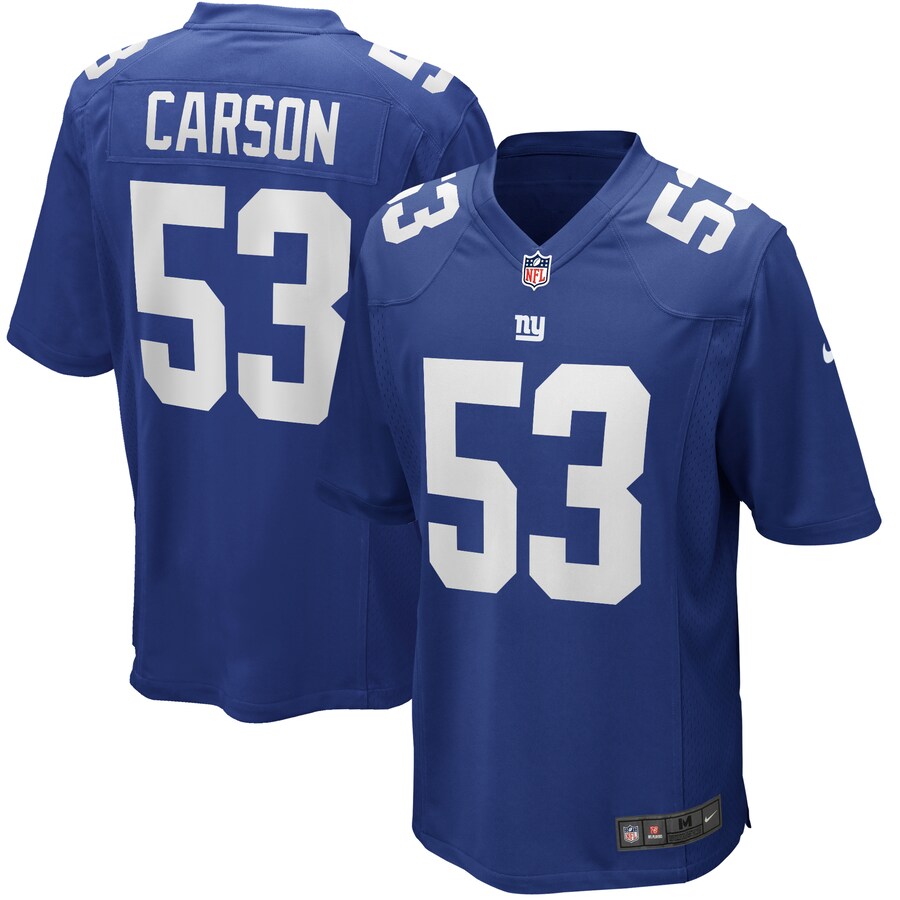 New York Giants Harry Carson NFL jersey front view