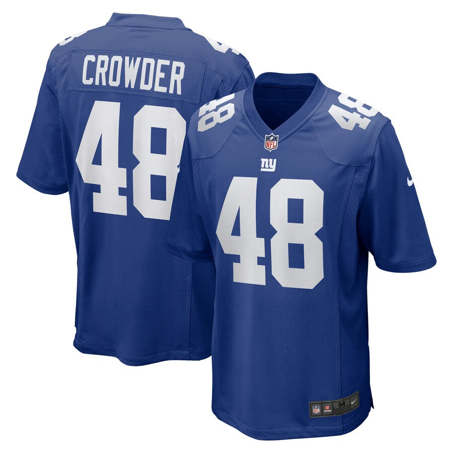 New York Giants Tae Crowder NFL jersey front view