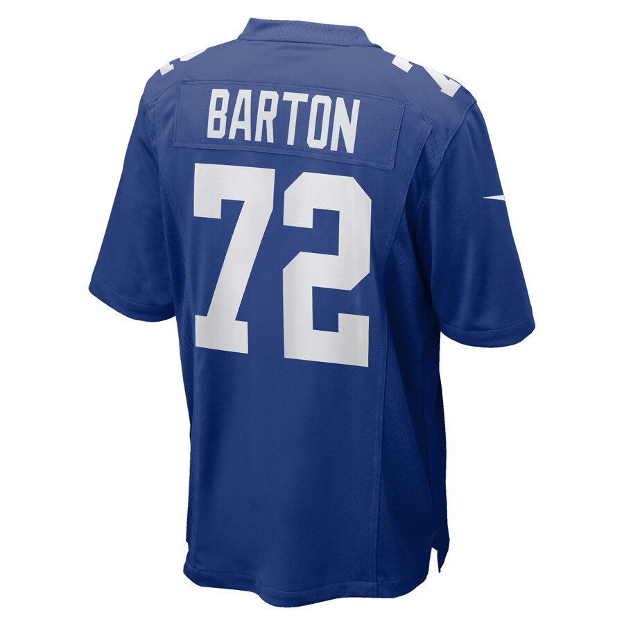 New York Giants Jackson Barton NFL jersey front view