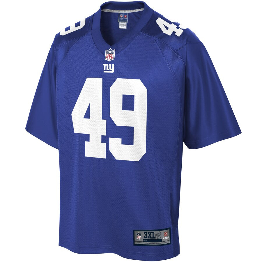 New York Giants Nate Harvey Big Tall NFL jersey front view