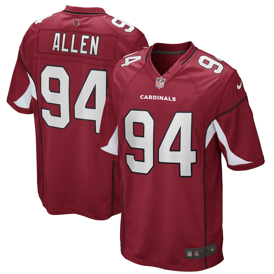 Arizona Cardinals Zach Allen Cardinal NFL jersey front view