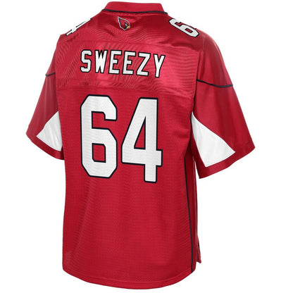 Arizona Cardinals Jr Sweezy Cardinal NFL jersey front view