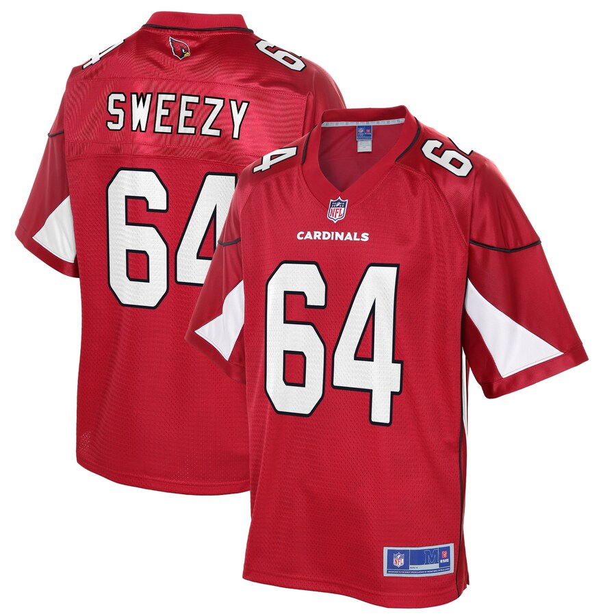 Arizona Cardinals Jr Sweezy Cardinal NFL jersey front view