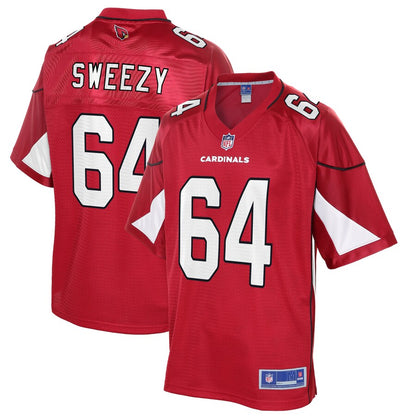 Arizona Cardinals Jr Sweezy Cardinal NFL jersey front view