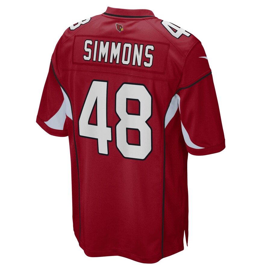 Arizona Cardinals Isaiah Simmons Cardinal Draft First NFL jersey front view