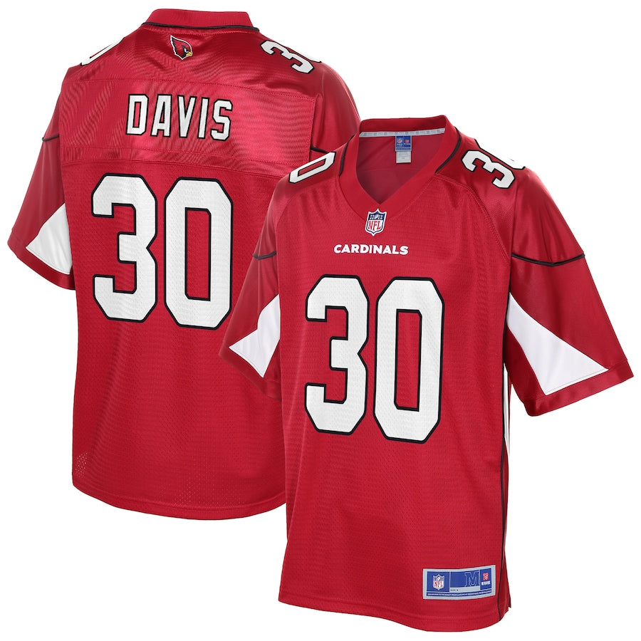 Arizona Cardinals Jalen Davis Cardinal NFL jersey front view