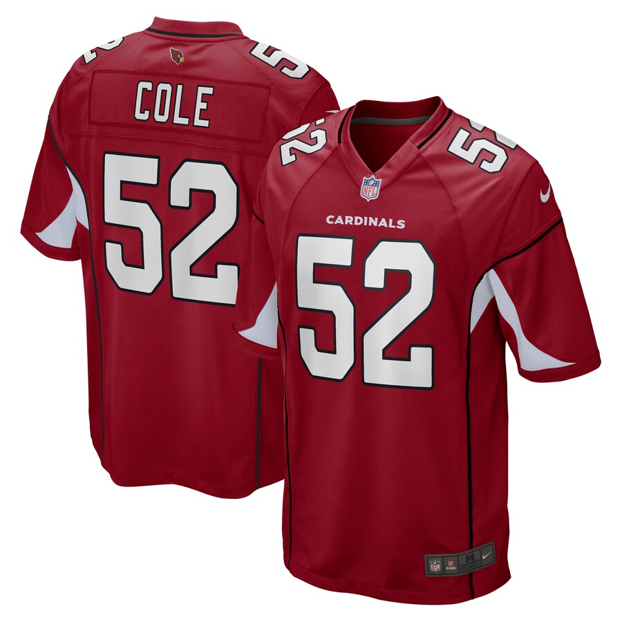 Arizona Cardinals Mason Cole Cardinal NFL jersey front view
