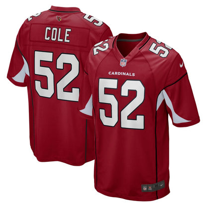 Arizona Cardinals Mason Cole Cardinal NFL jersey front view