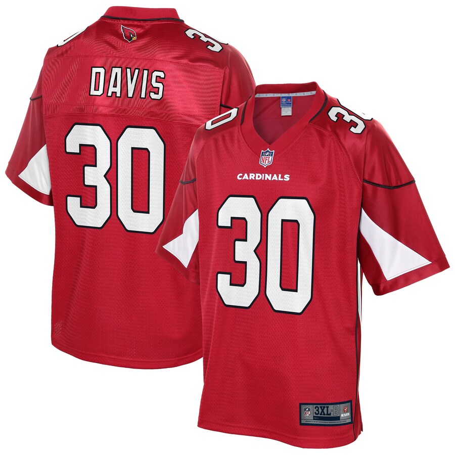 Arizona Cardinals Jalen Davis Cardinal Big Tall NFL jersey front view
