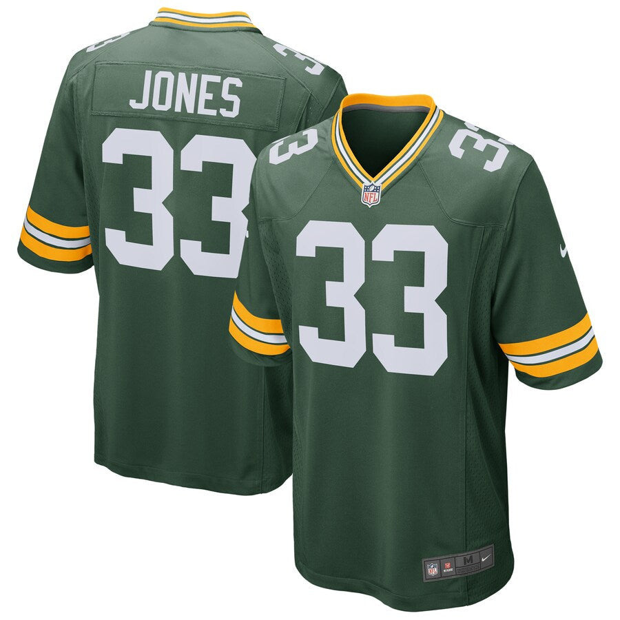 Green Bay Packers Aaron Jones NFL jersey front view