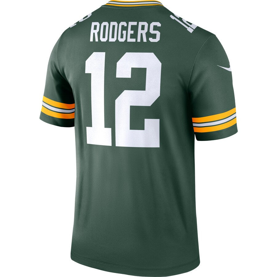 Green Bay Packers Aaron Rodgers Legend NFL jersey front view