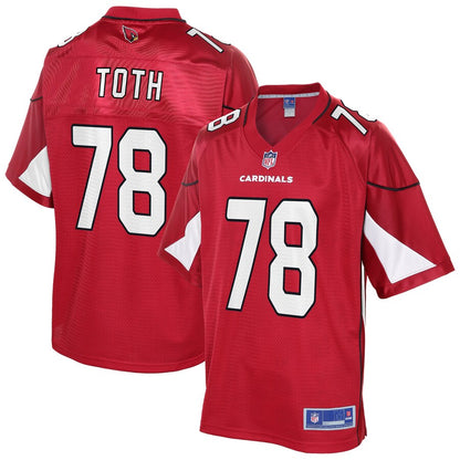 Arizona Cardinals Brett Toth Cardinal NFL jersey front view