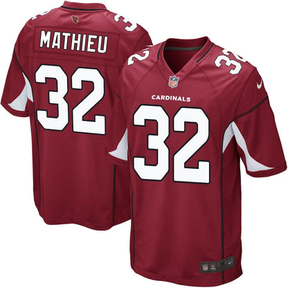 Arizona Cardinals S Tyrann Mathieu Cardinal NFL jersey front view