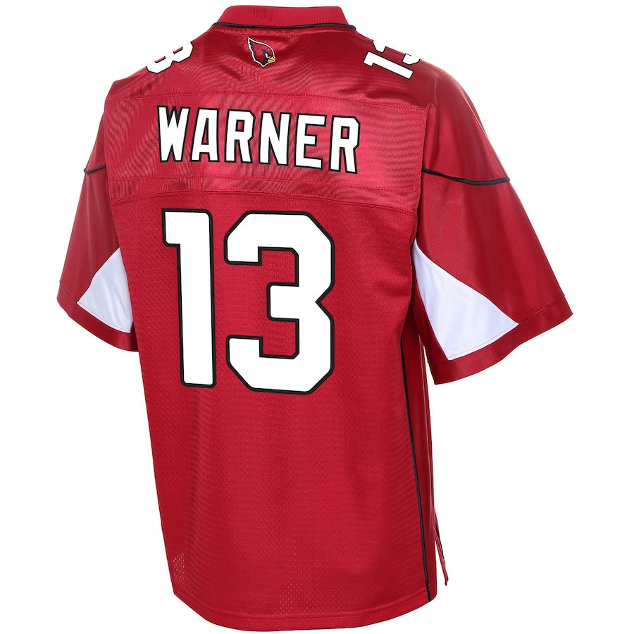Arizona Cardinals Kurt Warner Cardinal NFL jersey front view